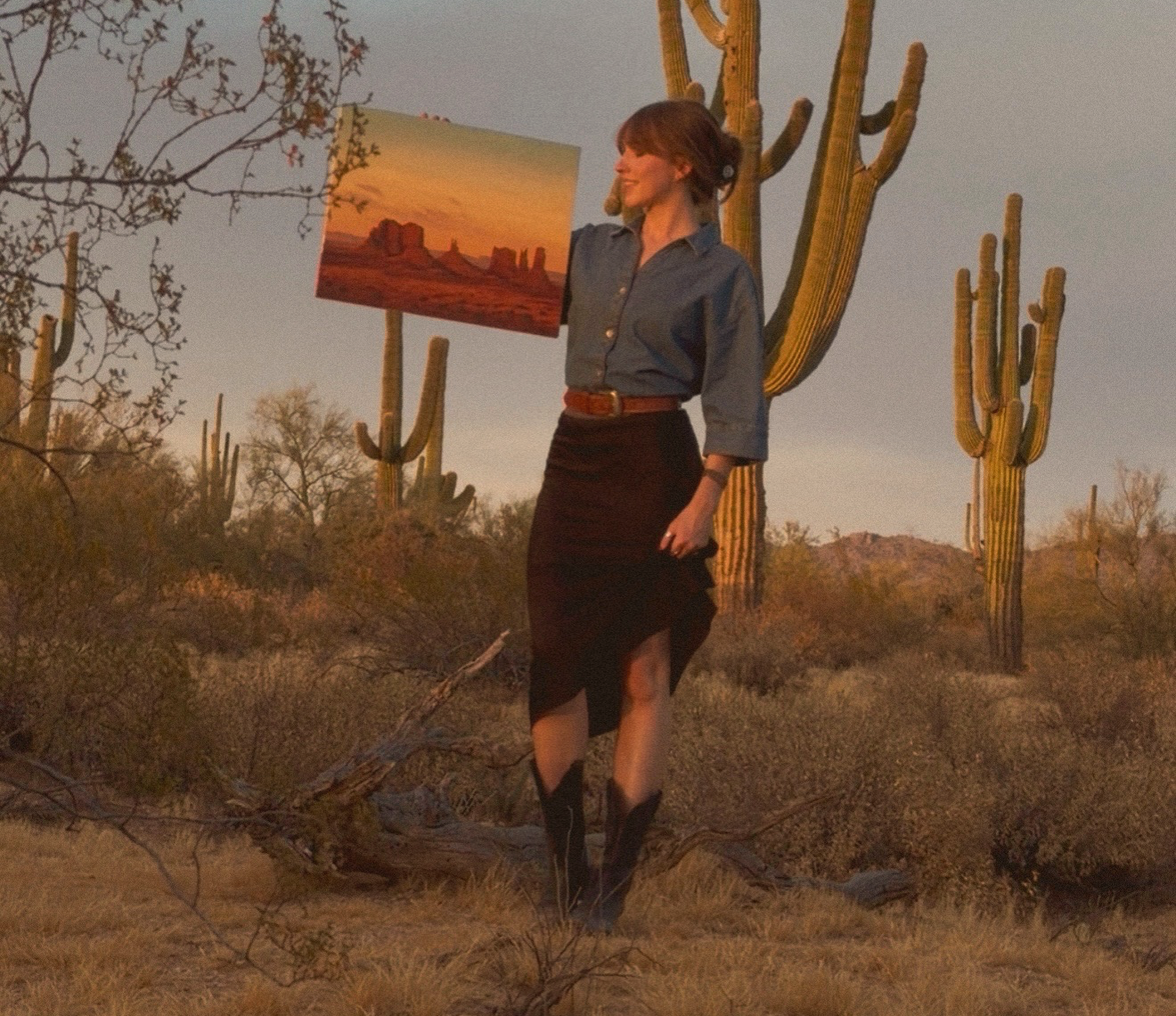 Elli Lucas in the Sonoran desert